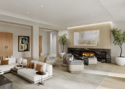 The Mansions on Fisher Island Living Room
